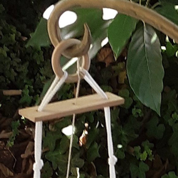 Sweet Little Harlequin Jester Clown Doll On A Swing Preowned - Picture 8 of 11